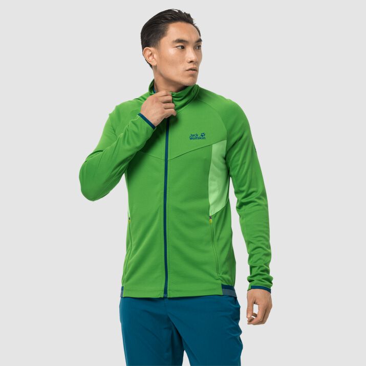 Chamarra Ciclismo Jack Wolfskin Gradient Hombre Verdes Mexico-3758161